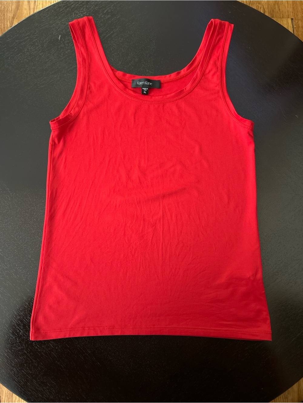 Karen Kane Red Scoop Neck Stretchy Tank Top XL